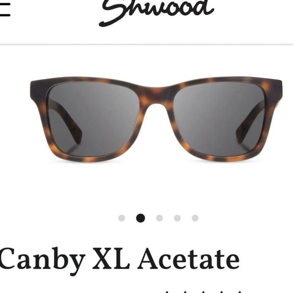 Shwood Canby XL Full  Acetate Rim Round Women Sunglasses elm burl inlay main image 12